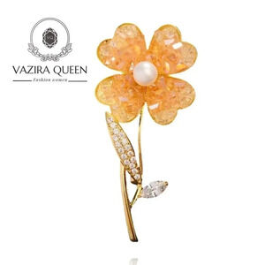 VQ Flower  Brooch